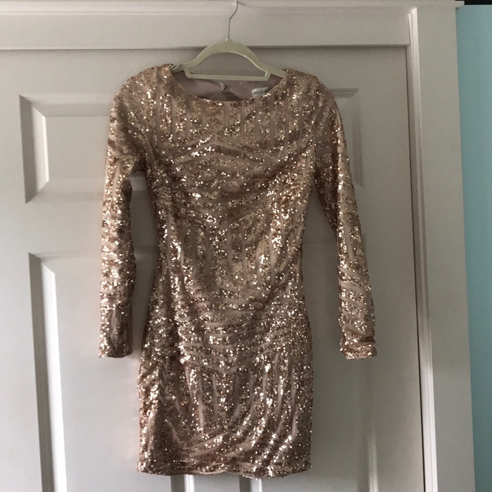 Hello Molly sequin backless dress